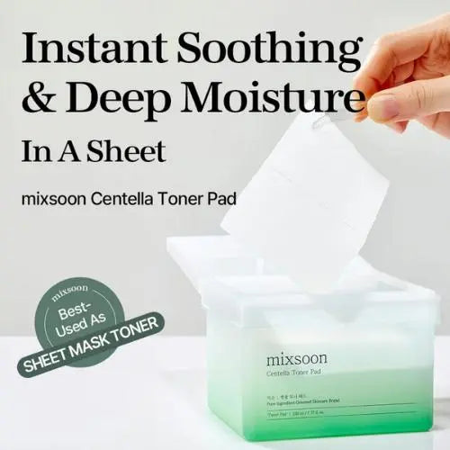 Mixsoon Centella Toner Pad Soothing Face Pads 120stks