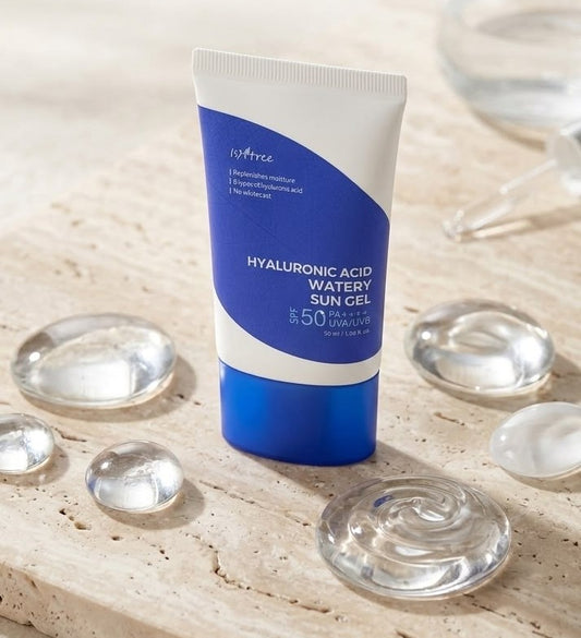 Isntree Hyaluronic Acid Watery Sun Gel SPF50+/PA++++ Lightweight Face Protection Cream 50ml