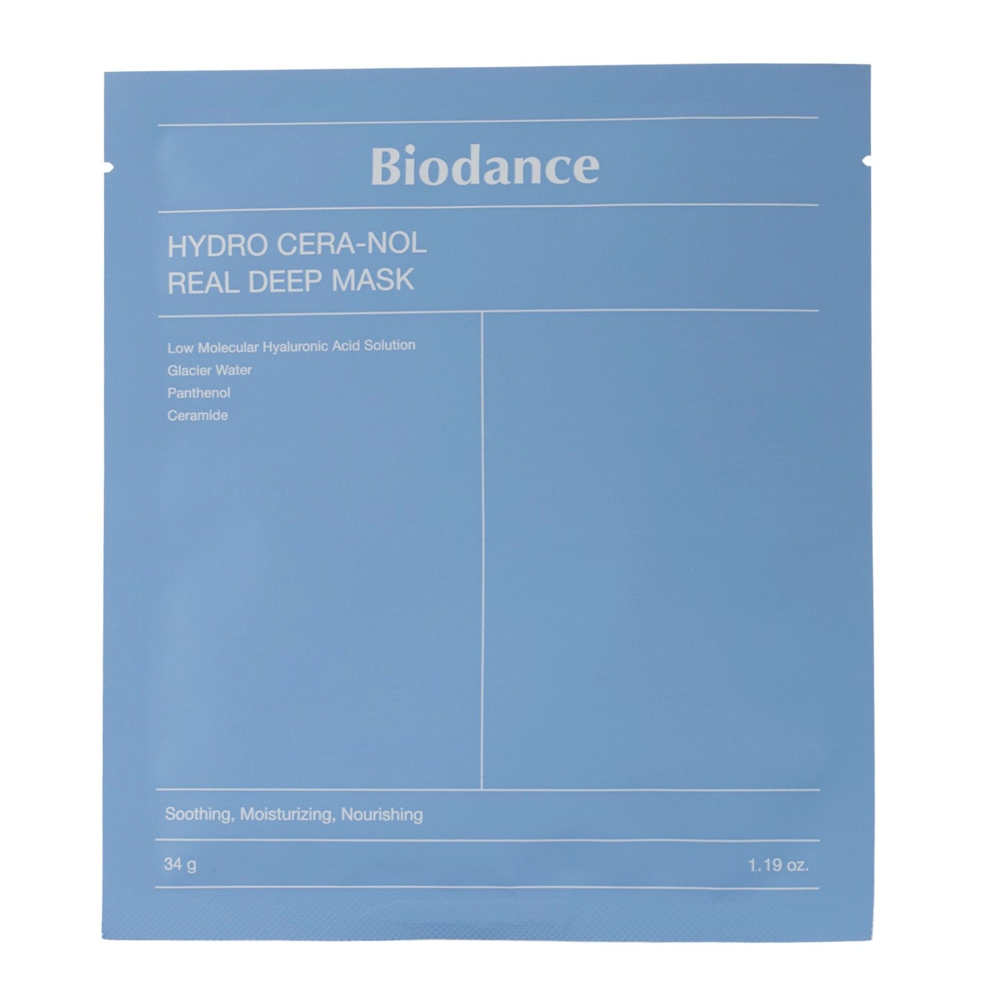 Biodance Hydro Cera-nol Real Deep Mask 4stks/34gram