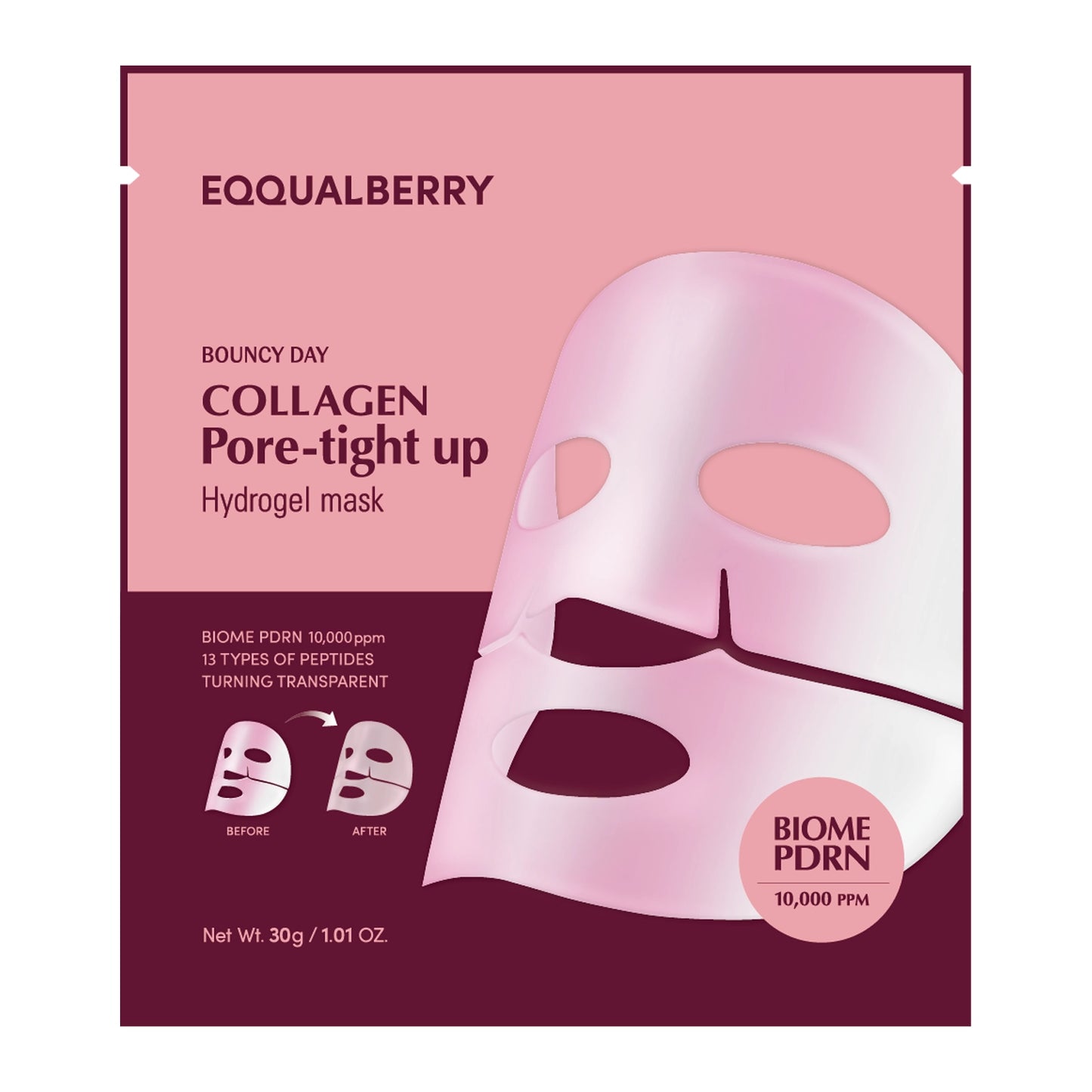 EQQUALBERRY Collagen Pore Tight Up Hydrogel Mask 30gr