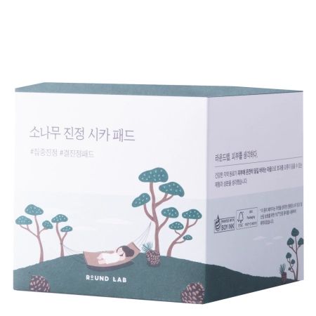 Round Lab Pine Calming Cica Pad Soothing and smoothing facial tampons 50 stks