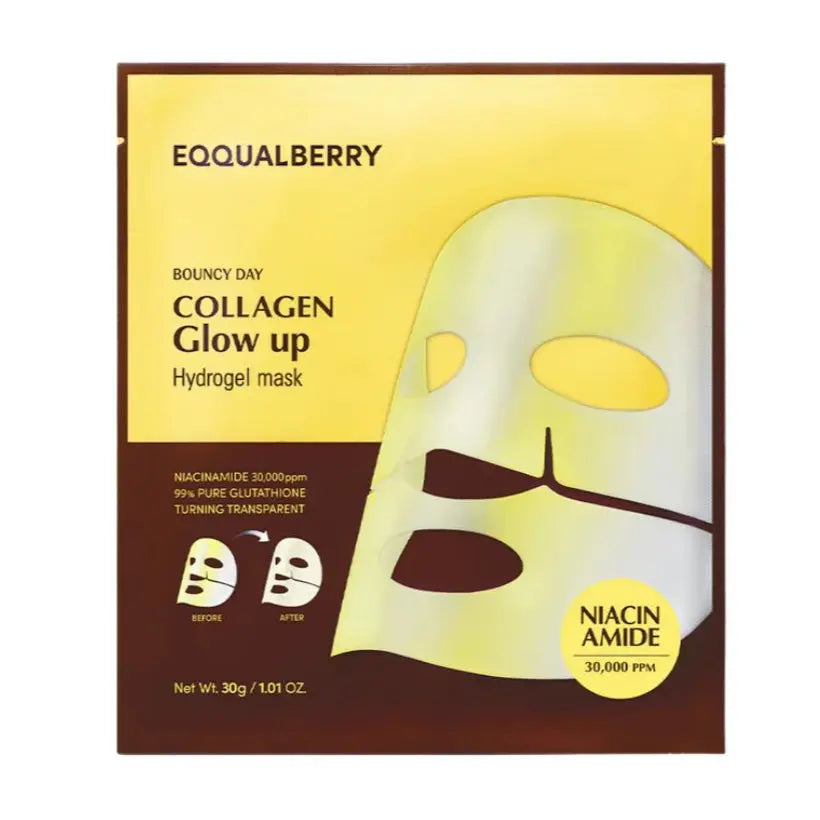 EQQUALBERRY Collagen Glow Up Hydrogel Mask 30gr